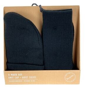 Bespoke 2 pack set knit cap boot socks tailored menswear gift new in box